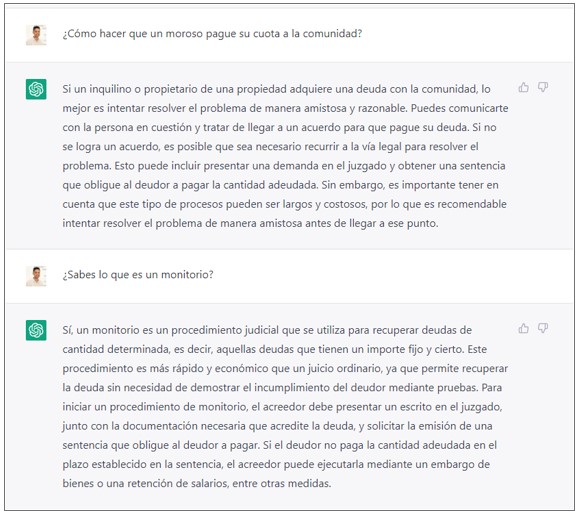 IA sobre morosos